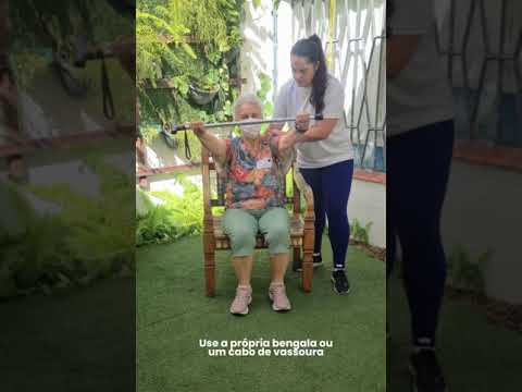 Assistir no YouTube: Exercício físico para fazer em casa com o idoso: Mobilidade de Ombro